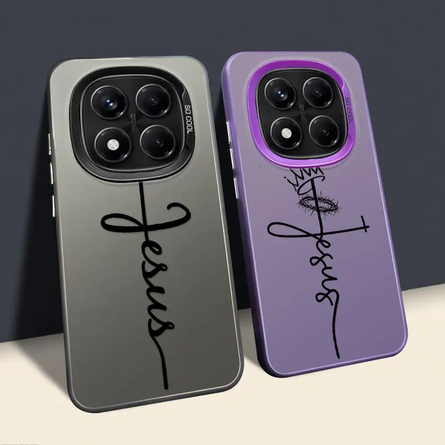 Funda trasera de teléfono con patrón de cruz para Xiaomi Redmi Note 10Lite 9s 11s 12s 10s 14 Pro Plus 13 12 11