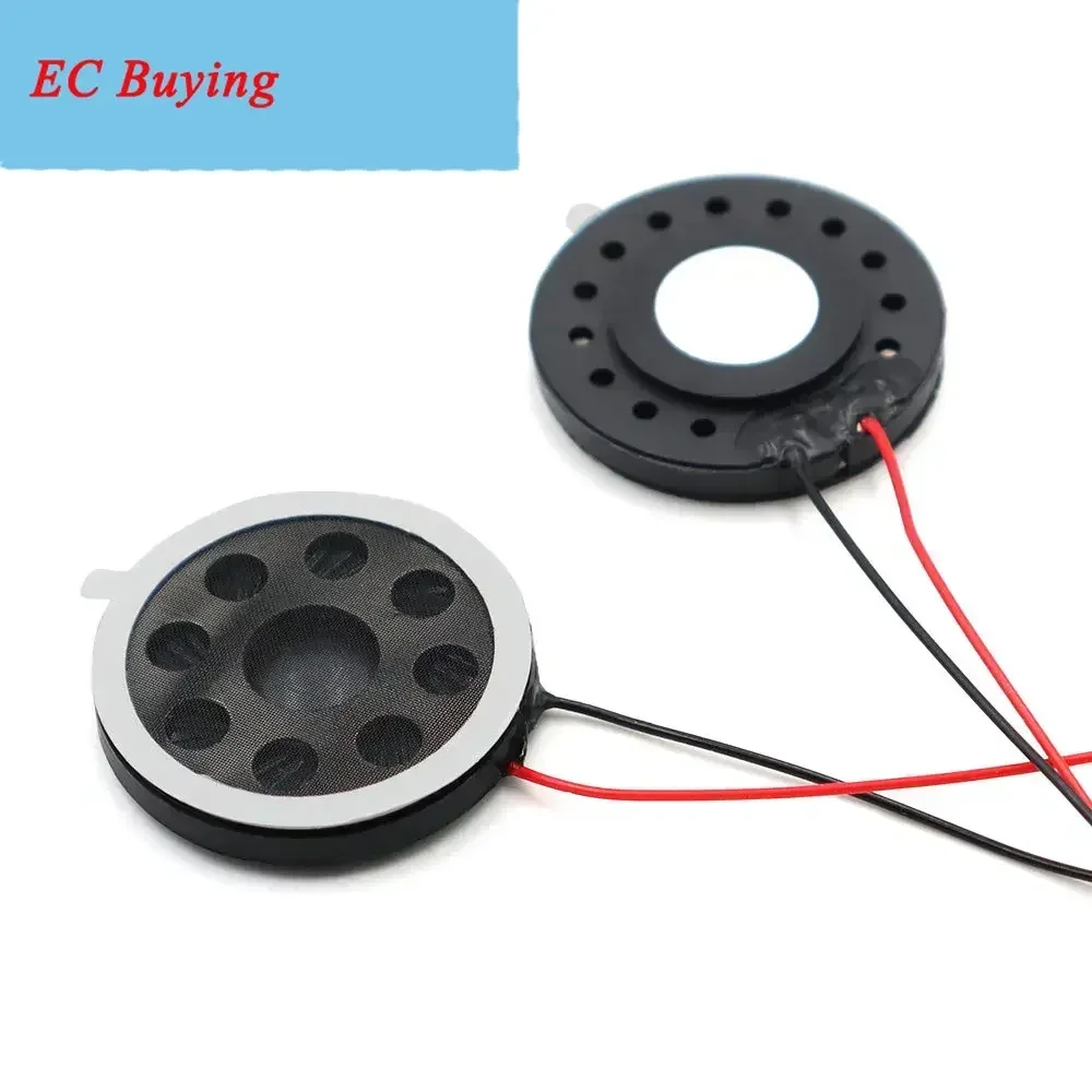 5 unids/lote diámetro 26MM 8 Ohm 1 vatio cable interno de plástico 60MM altavoz 26 MM 8R 0,5 1W Micro altavoz con cinta de doble cara 8Ohm 1W - imagen 5