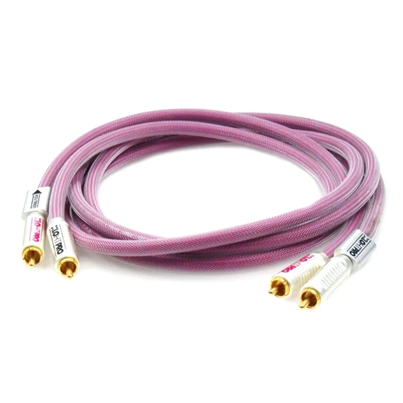 Cable RCA de alta fidelidad, enchufe RCA chapado en oro, HTP1 PRO RCA XLO, cable de interconexión de audio, amplificador de CD, reproductor de DVD, altavoz, cable RCA - imagen 5