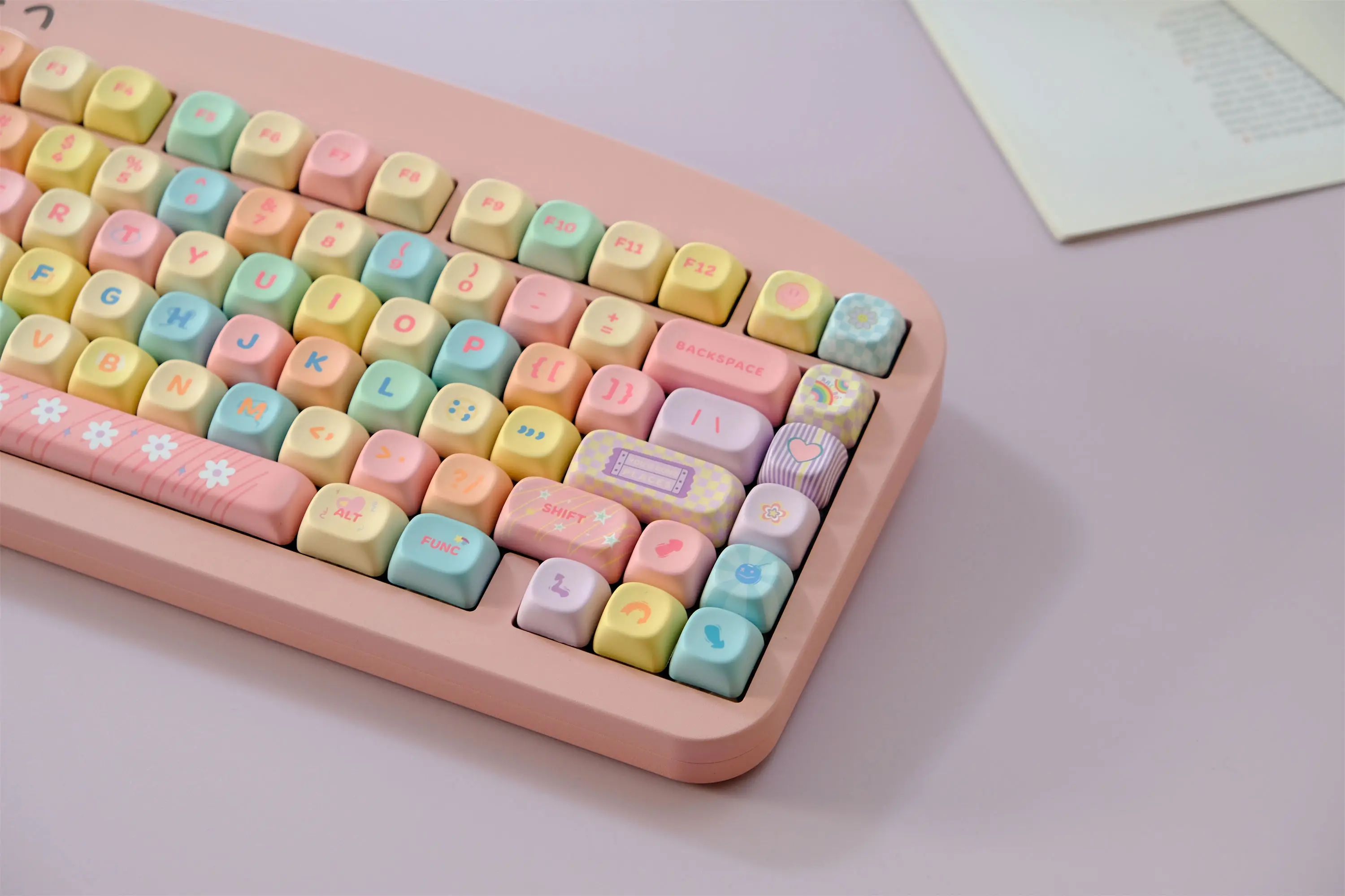 Juego de teclas de dopamina, 132 teclas, Material PBT, perfil MOA XOA, DYE-SUB para interruptor MX, teclas de teclado mecánico - imagen 4