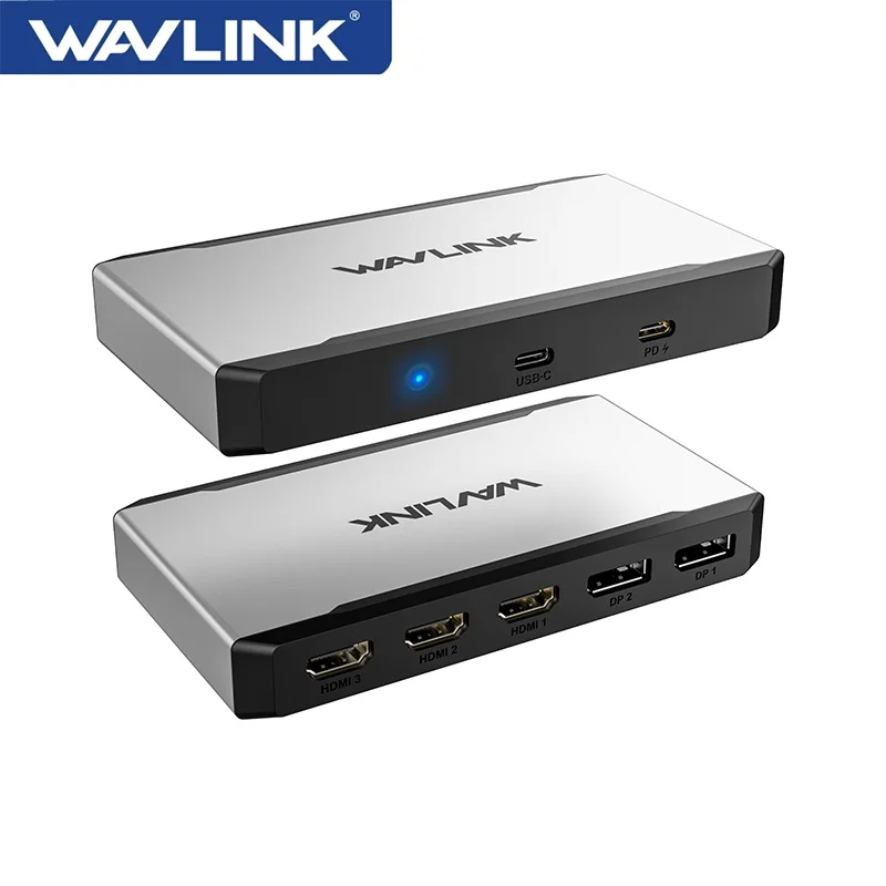 WAVLINK Universal Triple 4K @ 60Hz Display Dock USB-C/USB-A a HDMI/A DisplayPort Adaptador con 100W PD Thunderbolt 5/4/3 Intel/M1/M2 - imagen 3