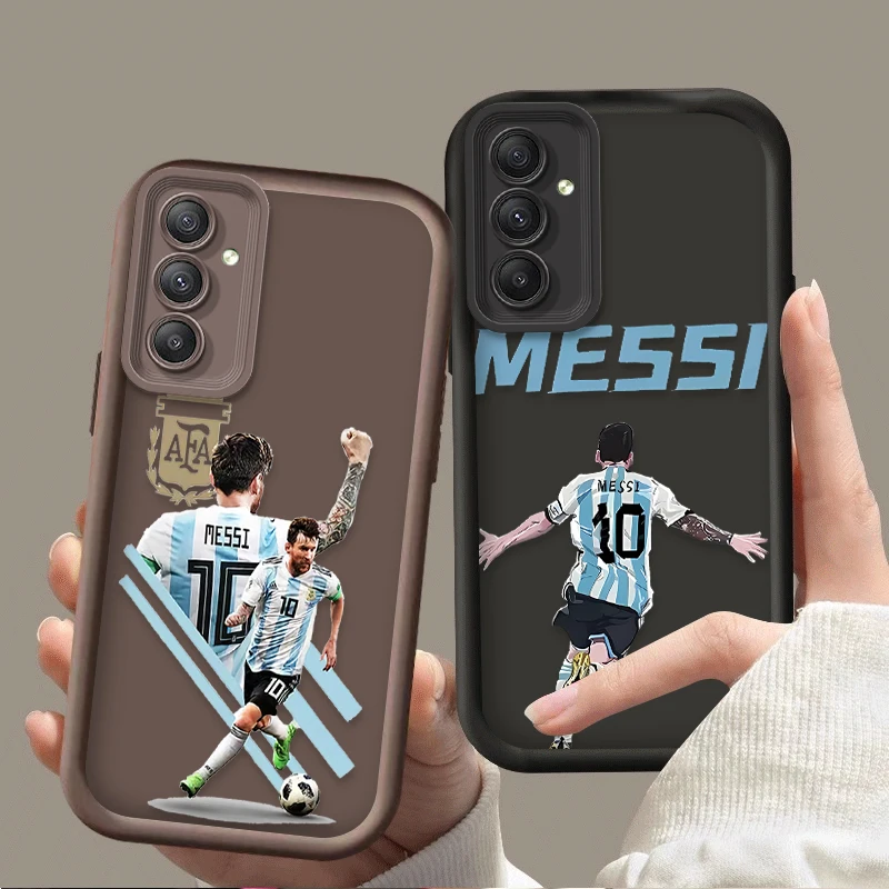 Funda de jugador de fútbol número 10 para Samsung Galaxy A54 A05 A05S A34 A24 A14 A53 A33 A23 A13 A52 A52S A32 A22 A12 A71 A51 A31 A50