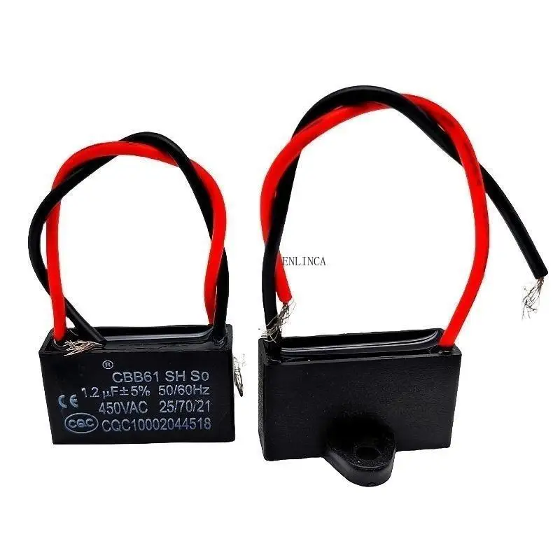 Condensador de arranque de ventilador Cbb61, 1uf/1,2 uf/1,5 uf/1,8 uf/2uf/2,2 uf/2,5 uf/2,7 uf/3uf/3,5 uf/4uf/4,5 uf/ventilador de techo de 5uf/6uf/7uf/8uf - imagen 3