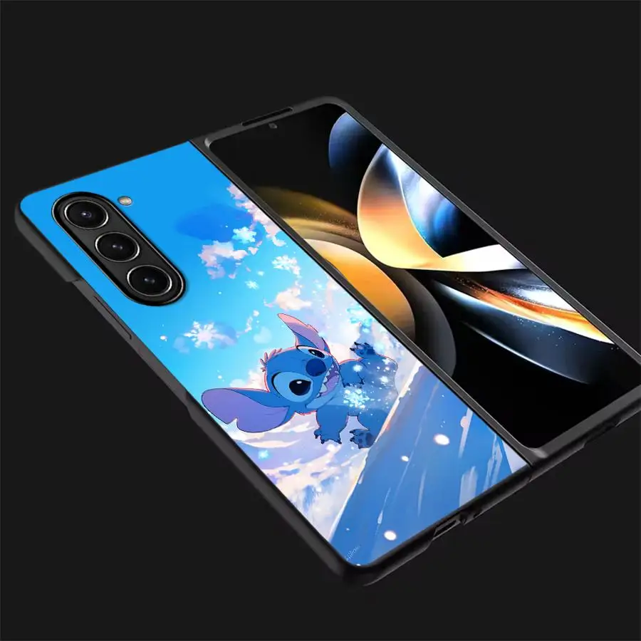 Funda trasera de teléfono para Samsung Galaxy Z Fold 7 6 5 4 3 ZFold3 ZFold4 ZFold5 ZFold6 ZFold7 Disney Stitch - imagen 4