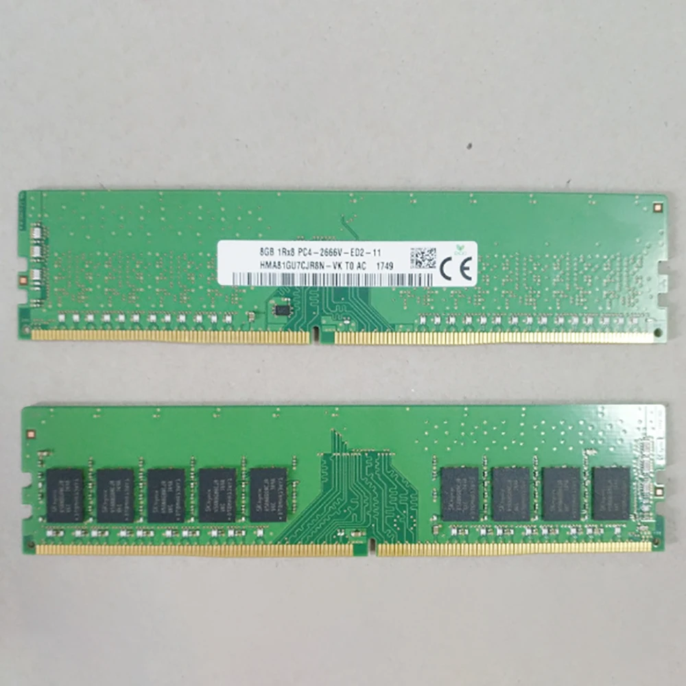 1 Uds RAM para SK Hynix 8G 8GB 1RX8 PC4-2666V ECC UDIMM memoria DDR4 2666 HMA81GU7CJR8N-VK - imagen 2
