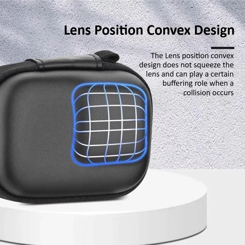 Estuche de transporte para DJI Osmo Action 6, bolsa de almacenamiento pequeña, bolsa de almacenamiento portátil dura de PU, impermeable, accesorios de funda protectora - imagen 4