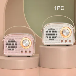Radio Retro Portátil Bluetooth FM MP3 Micrófono