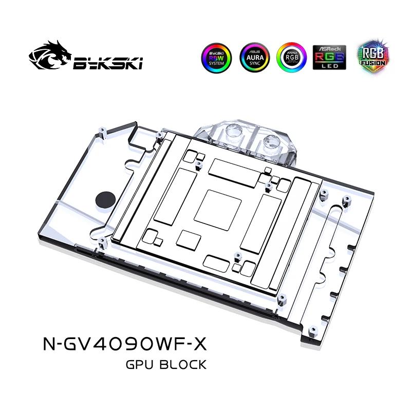 Bykski N-GV4090WF-X bloque de agua para GIGABYTE GeForce RTX4090 WINDFORCE 24G tarjeta GPU/radiador de refrigeración de cobre sincronización RGB