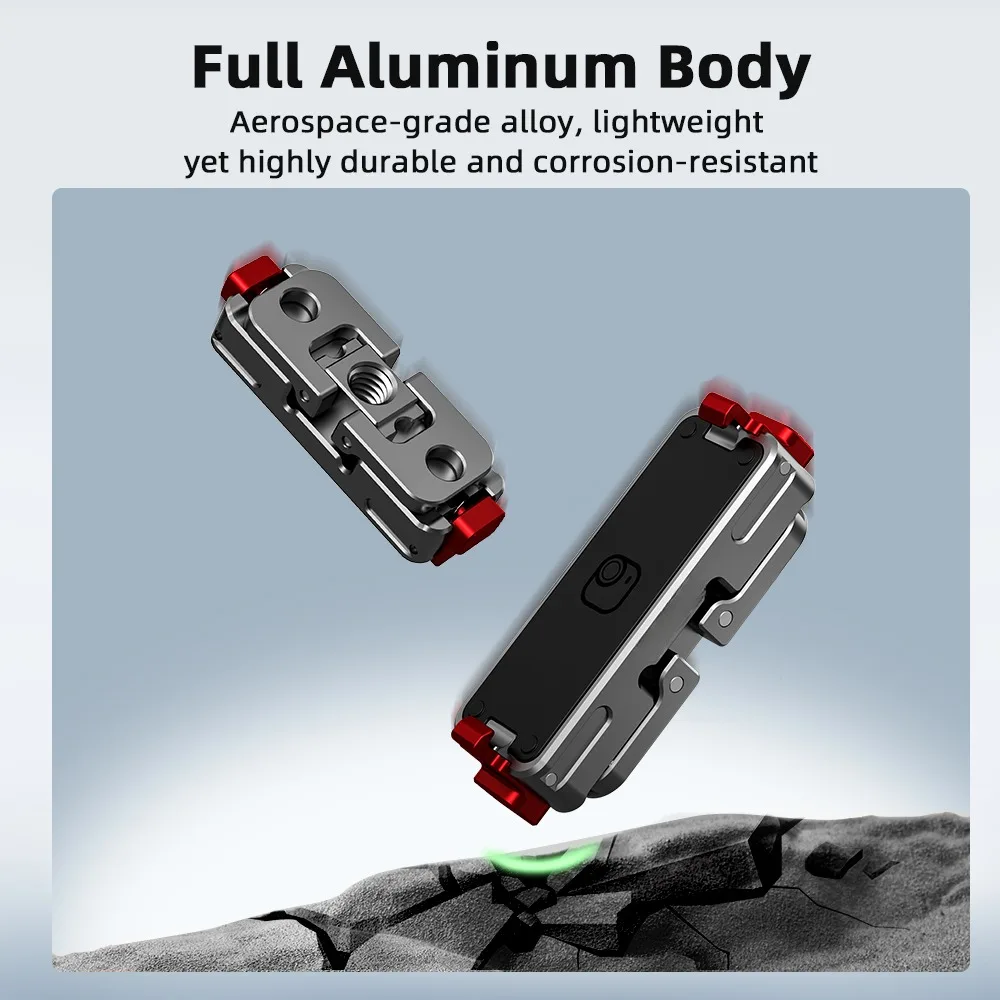 Nueva Base magnética de liberación rápida de Metal para Insta360 Go Ultra montaje de expansión soporte de tornillo 1/4, accesorios para Cámara de Acción - imagen 3