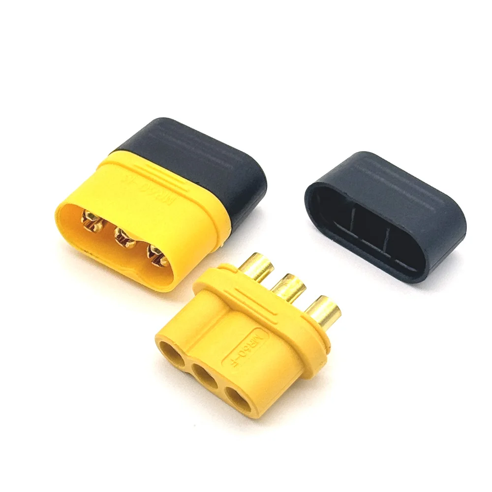 50 Uds. Conectores macho y hembra MR60 conectores ESC de Motor sin escobillas de alta potencia para modelos RC Drone enchufes tipo banana de 3 pines - imagen 5
