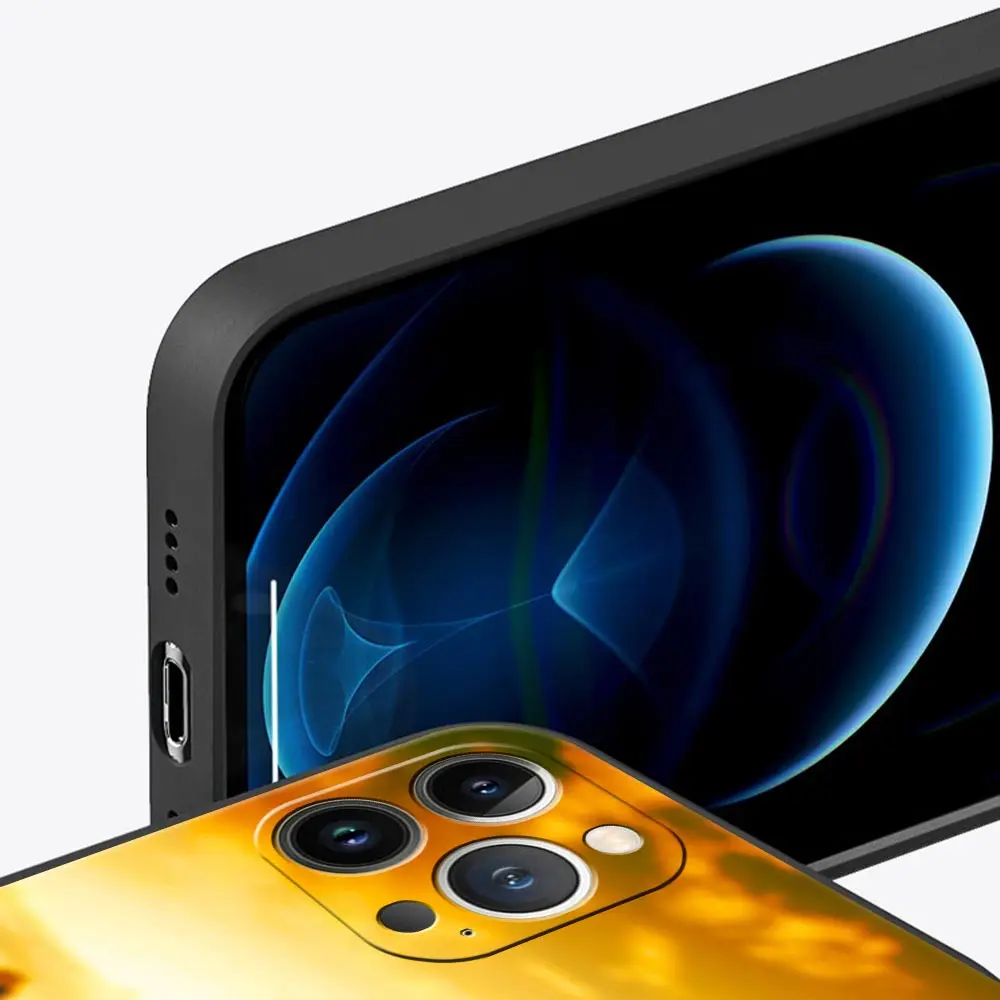 Funda de teléfono de lujo para deportes de Golf, funda negra de TPU suave para iPhone 17 Air 16 Plus 13 15 14 12 11 Pro MAX 7 8 SE - imagen 4