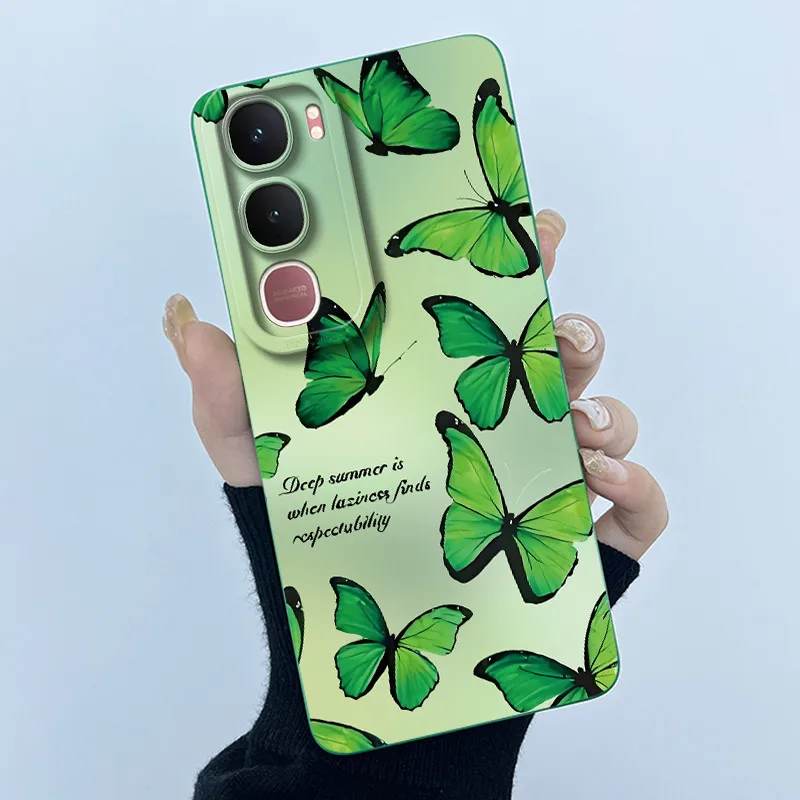 Para Vivo Y21d Y31 4G 5G 2025 funda de teléfono simplicidad pintura al óleo Floral carcasa suave de silicona nuevo diseño cubierta trasera a prueba de golpes - imagen 3