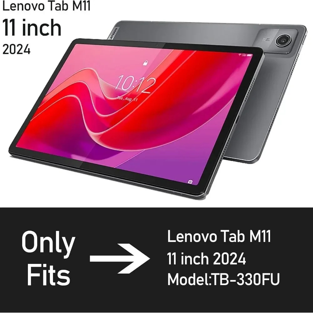 Funda para tableta Lenovo Xiaoxin Pad 2024 TB331FC Tab M11 TB330FU, carcasa con soporte giratorio de 360 °, 11 pulgadas, a prueba de golpes - imagen 2