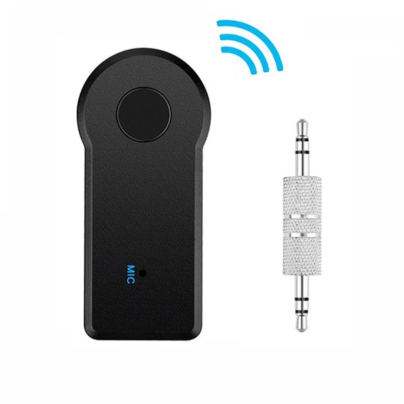 Adaptador transmisor receptor inalámbrico compatible con Bluetooth, conector de 3,5mm para música de coche, Audio Aux A2dp, receptor de auriculares manos libres
