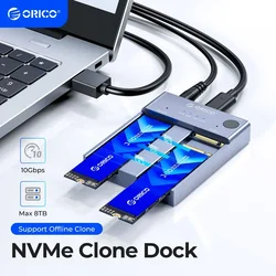 ORICO Dock SSD NVMe USB-C – Clonador Doble Bahía