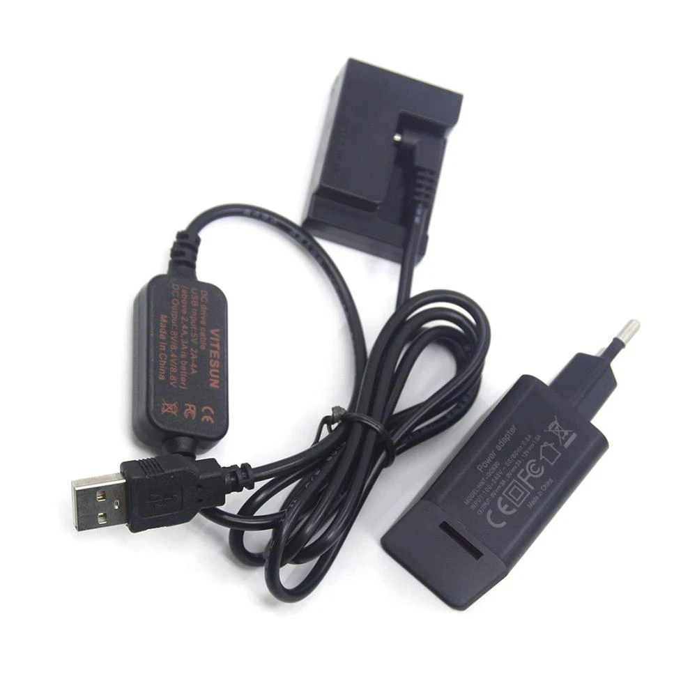 Cable de alimentación USB CA-PS700 + DR-80 acoplador CC NB-10L batería falsa + adaptador de carga USB para Canon G1 G1X G3X G15 G16 SX40 SX50 SX60 - imagen 4