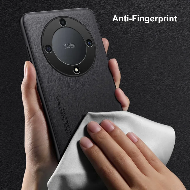 Funda de teléfono de cuero de lujo para Honor Magic 6 Lite 5G, funda protectora de silicona a prueba de golpes para Honor X9B Magic6 Lite 6Lite - imagen 3