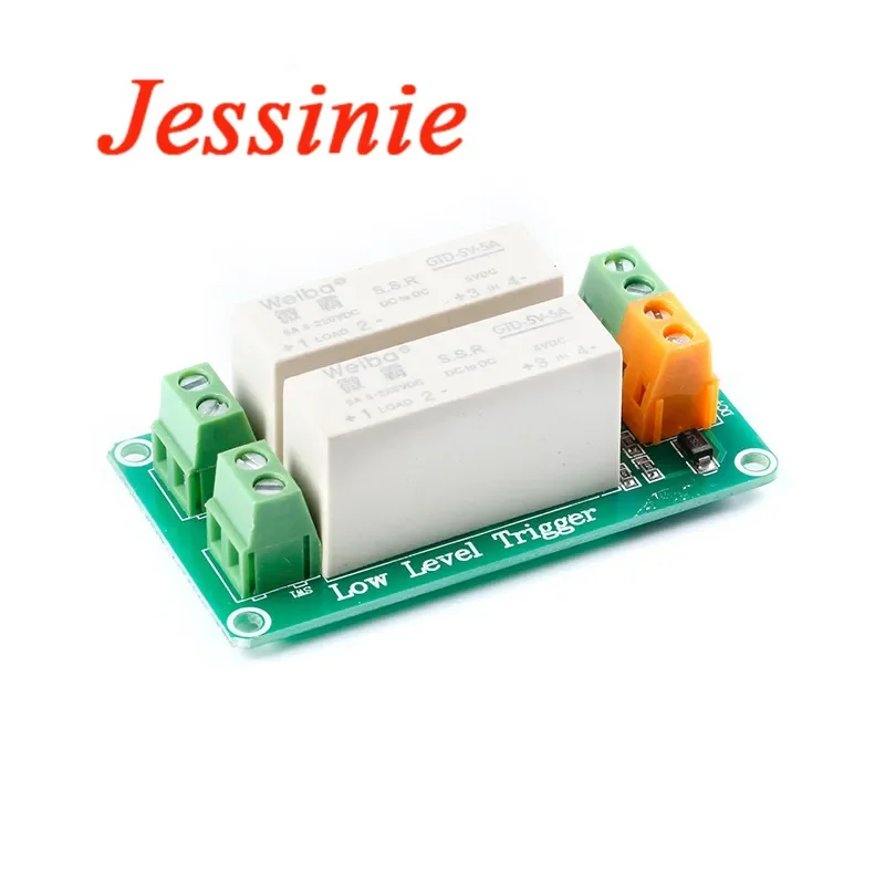 5V 12V 24V 1 2 Channel Relay Module Low Level Trigger Solid State Relay DC Control Board Module DC Single Phase Device 5A - imagen 2