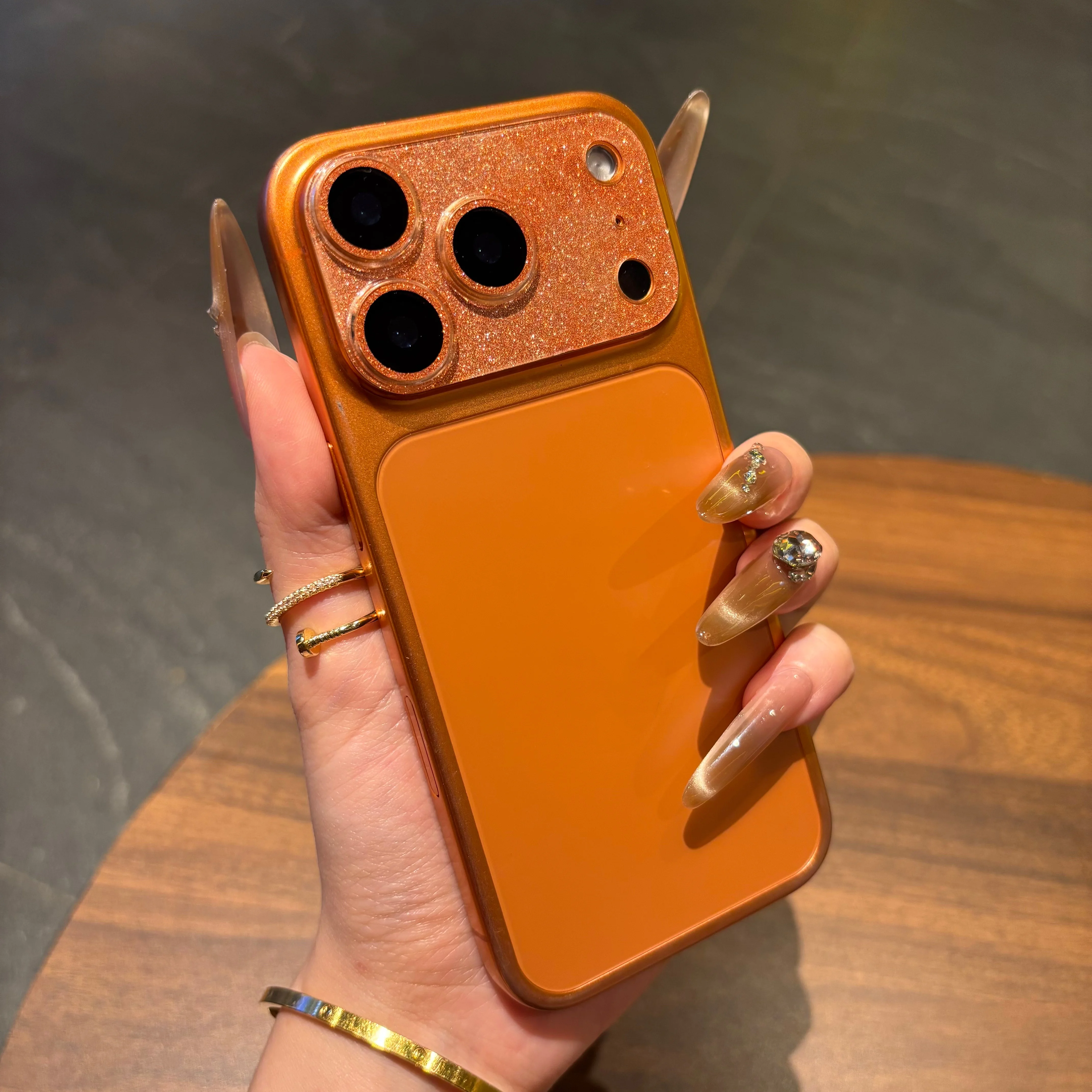 Protector de cámara completo con purpurina para IPhone 17pro 17 15 14 Pro Max Plus, protector de lente, película de vidrio templado, cubierta trasera de anillo - imagen 4