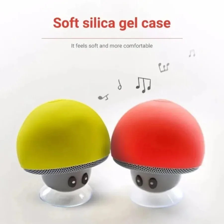 Mini Altavoz Bluetooth Mushroom - Mini Altavoz Inteligente Portátil Creativo con Ventosa para Teléfonos - Regalo de Dibujos Animados Transfronterizos - imagen 5