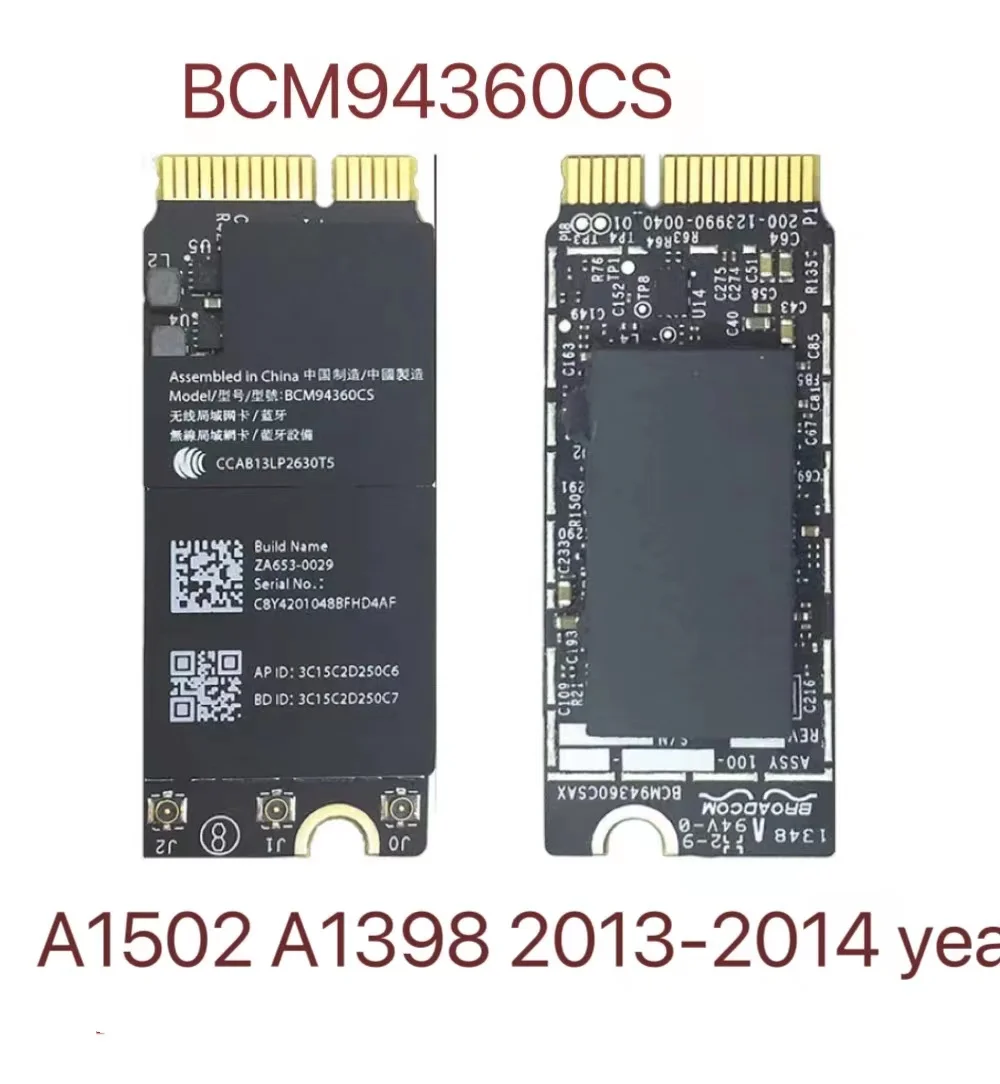 Tarjeta de aeropuerto Wifi Original para Macbook Pro Retina 13 "15" A1398 A1425 A1502 BCM 943602 Tarjeta CS Wifi 2012 2013 2014 2015 Años - imagen 3