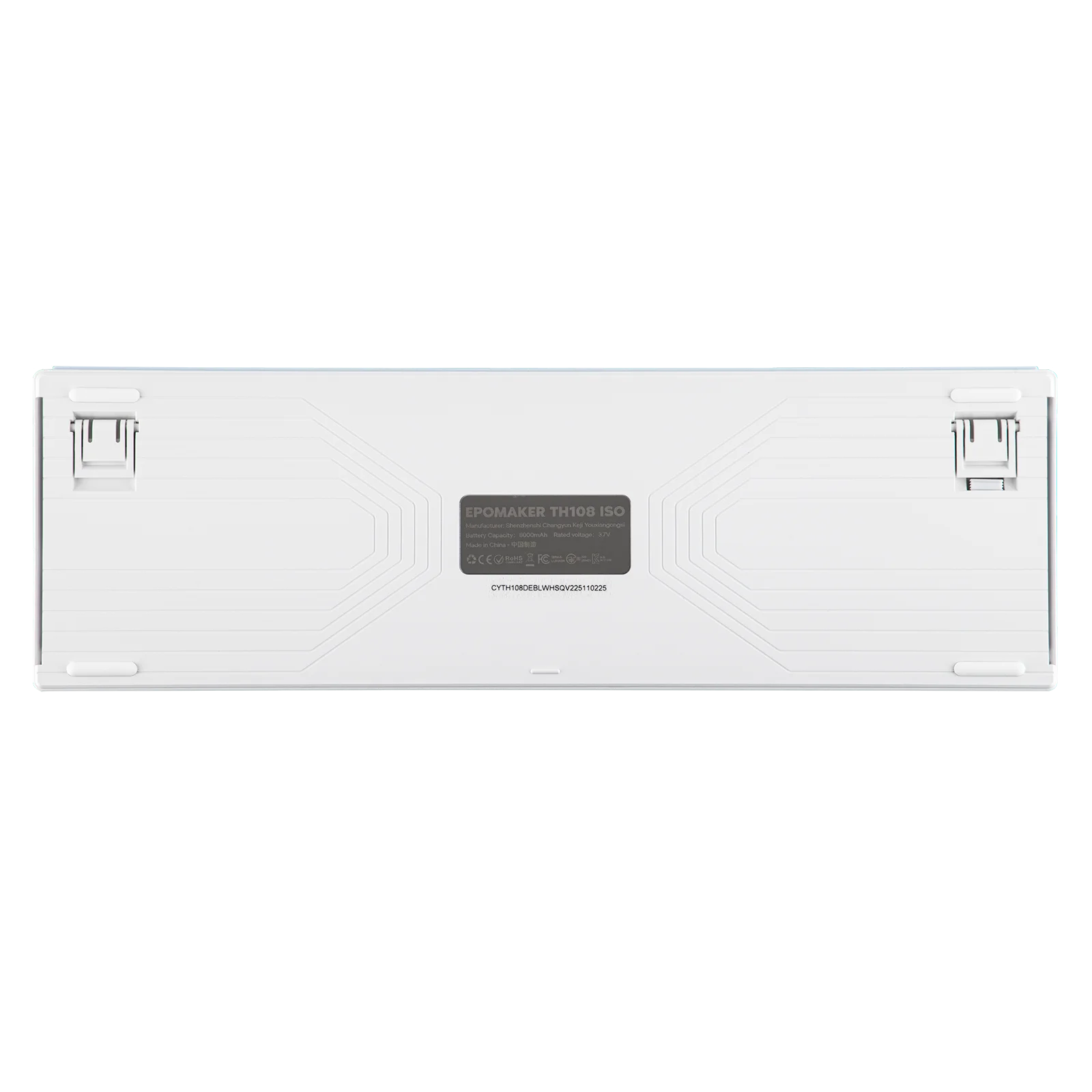 EPOMAKER TH108 ISO-DE 100% teclado mecánico inalámbrico de tamaño completo con cable/Bluetooth/2,4 Ghz iluminación RGB 8000mAh para Mac/WIN - imagen 3