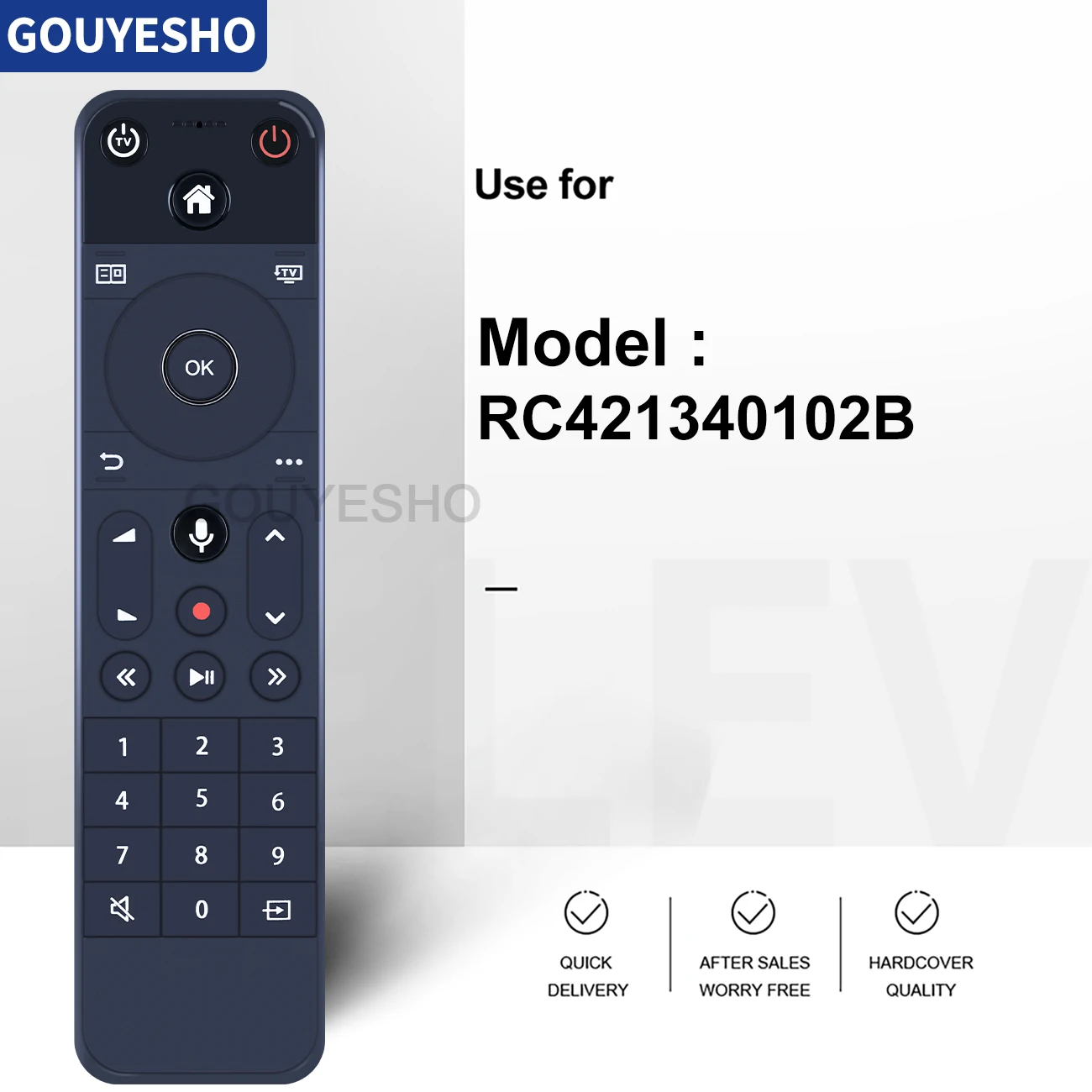 Mando a distancia por voz para LIBERTY GLOBAL Ziggo media box, RC4213401/02B, nuevo - imagen 4