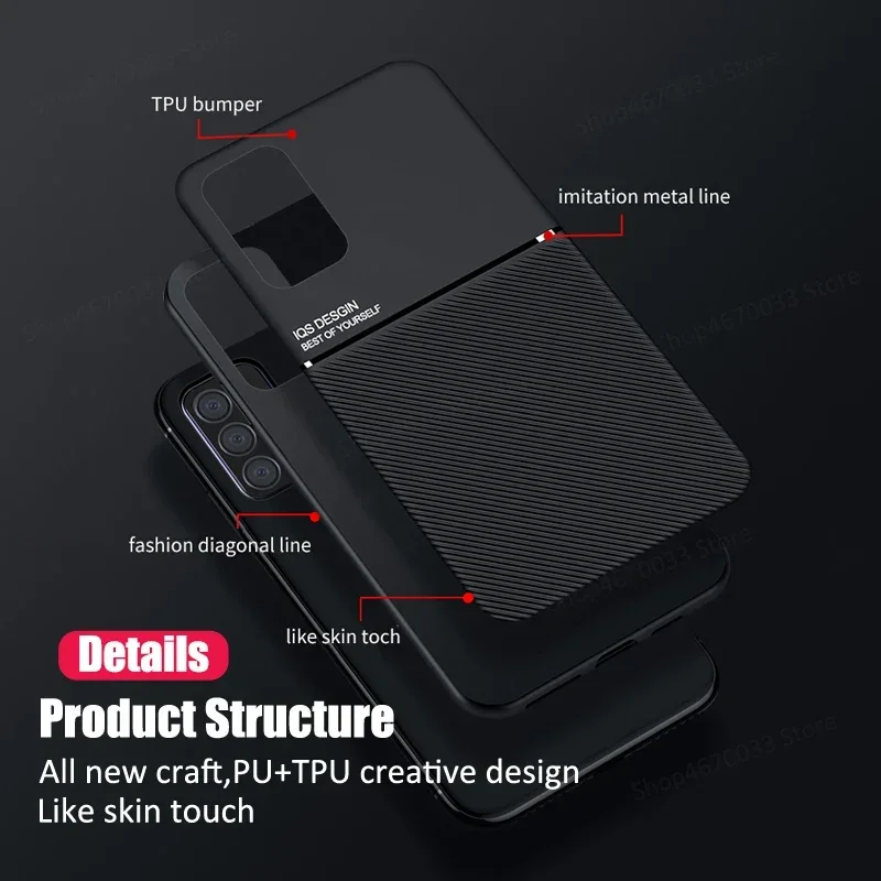 Funda de teléfono de cuero magnética para Samsung Galaxy A55 A54 A35 A25 A15 A14 A53 A34 A52 A24 A13 A51 A73 A33 A23 A72 cubierta a prueba de golpes - imagen 5