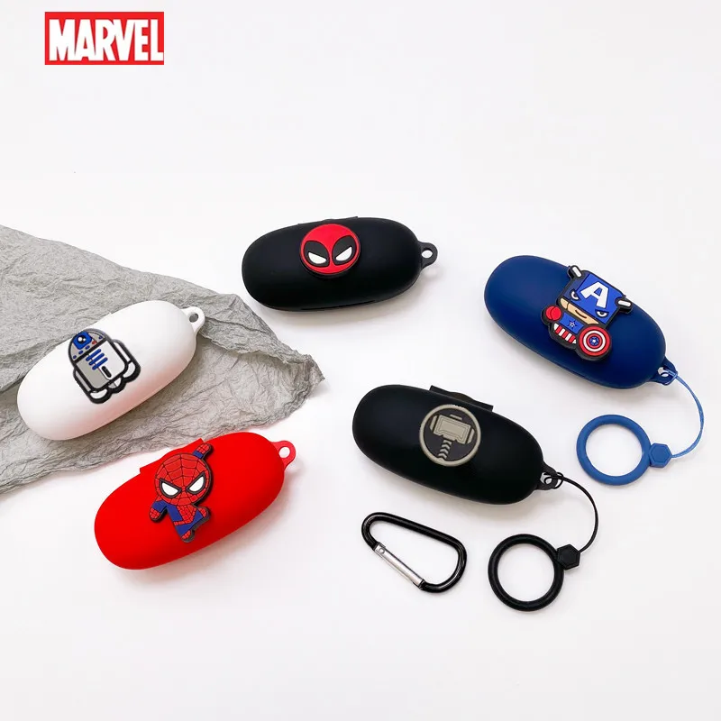 Funda de auriculares de dibujos animados de Marvel para 1 más ComfoBuds Pro, auriculares Blutooth de silicona, caja de carga, funda protectora con cordón