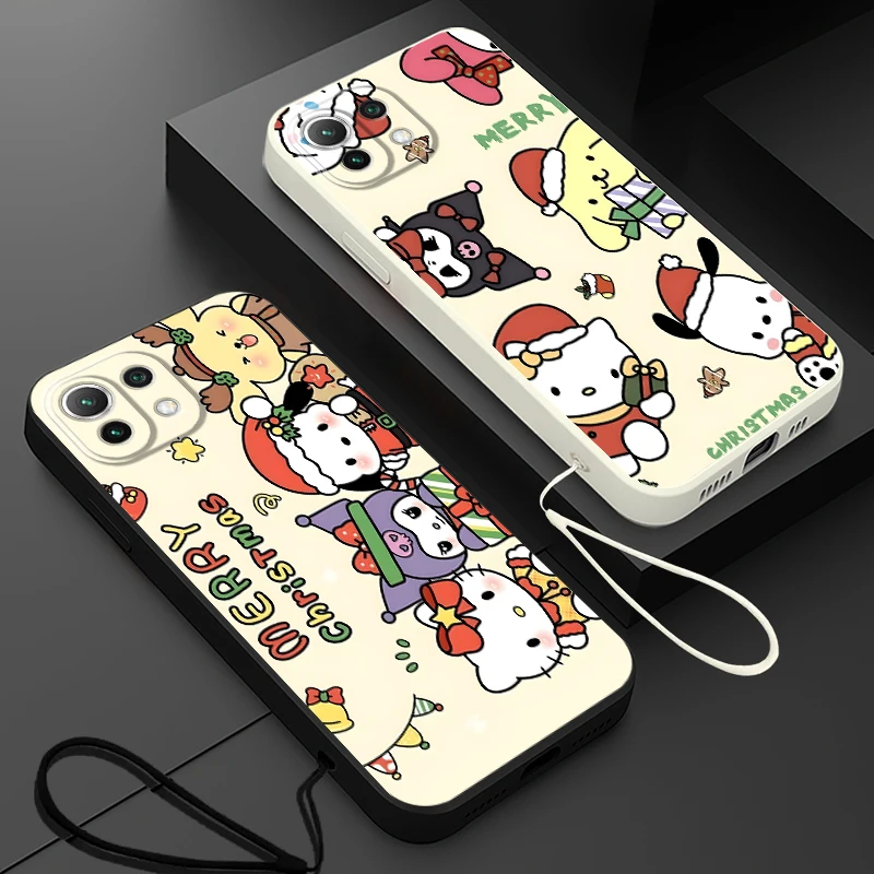 Funda de teléfono para Xiaomi Poco F4 X3 NFC F5 F3 X4 X3 Pro funda suave lindo personaje Navidad