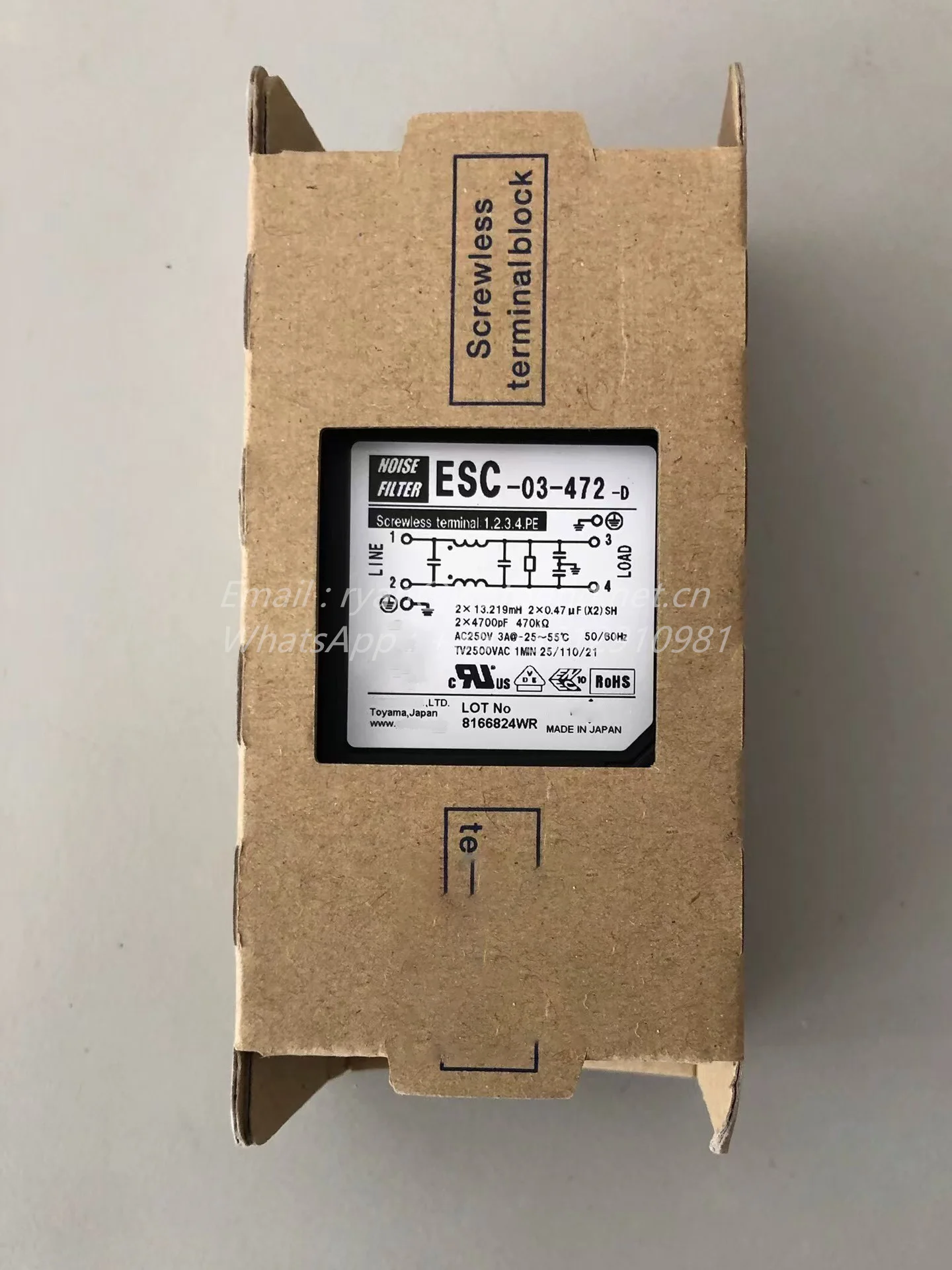 ESC-03-472-D para filtro de ruido COSEL - imagen 2