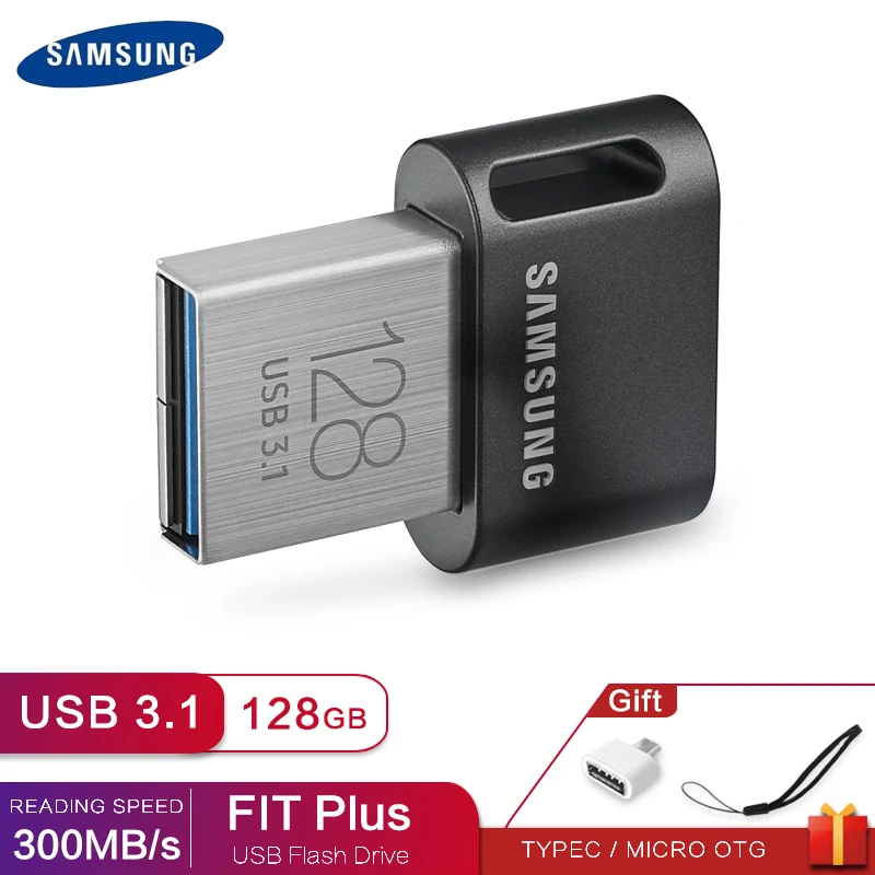 Samsung USB 3,1 unidad Flash Pendrive 256GB 128gb Flash Usb 64gb Metal Mini Flash Memoria Stick Fit Plus alta velocidad Oficina pc coche - imagen 2