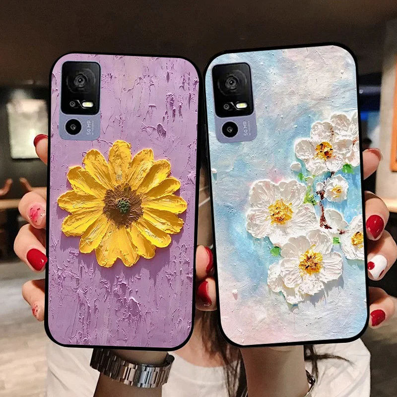 Funda de silicona suave para teléfono, carcasa a prueba de golpes con diseño de Panda encantador, para TCL 40R 5G - imagen 4