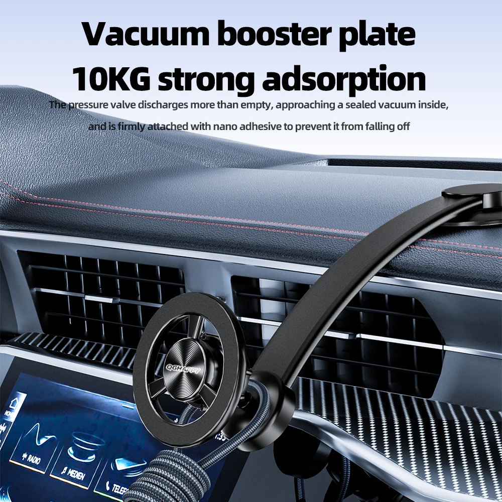 Soporte de montaje para coche, estante de rotación de 360 grados, antideslizante, ajustable, soporte para salpicadero de parabrisas para navegación por teléfono, uso en viajes - imagen 3