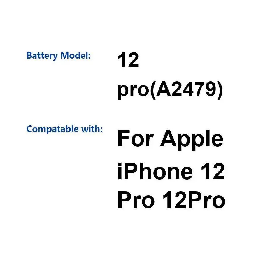 carga rápida de 2815Mah para la batería del teléfono móvil de Apple Iphone 12 Pro 12Pro