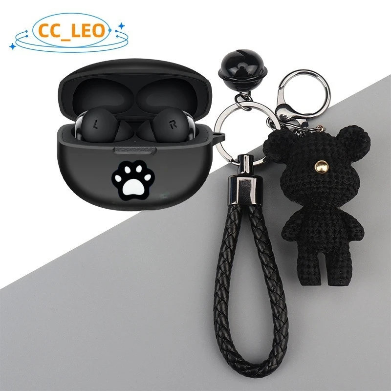 Para OPPO Enco X3 funda de oso de dibujos animados lindo cerdito dinosaurio llavero colgante funda suave de silicona OPPO Enco X3 funda protectora - imagen 5