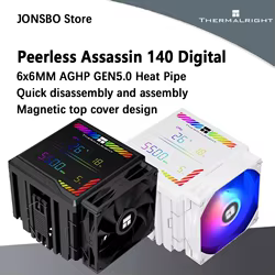 Thermalright Peerless Assassin 140 Digital Tower Cooler Dual Tower Dual Fan Air Cooling Radiator 6x6mm Heat Pipe AGHP GEN5.0
