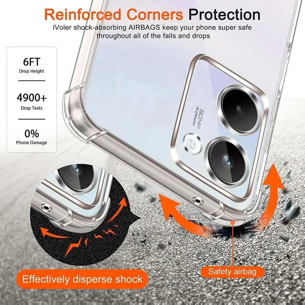 Funda de TPU con Airbag a prueba de golpes para Realme C67 C65 C63 C61 C55 C53 C51 C33 C31 C30 funda protectora Capa Fundas Coque - imagen 2