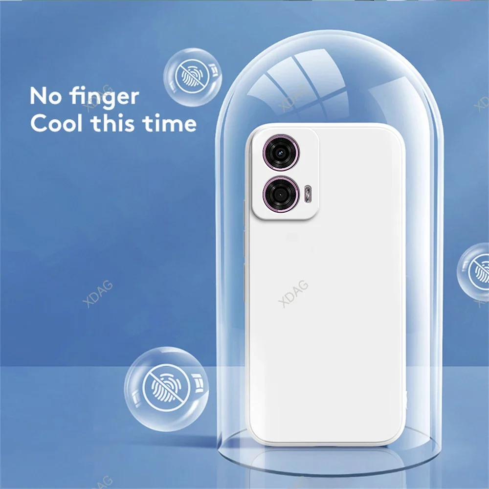 Funda Original para Motorola Moto G24 6,56 "XT2423-1 Carcasas protección de cámara Funda suave de silicona líquida cuadrada Funda a prueba de golpes - imagen 3