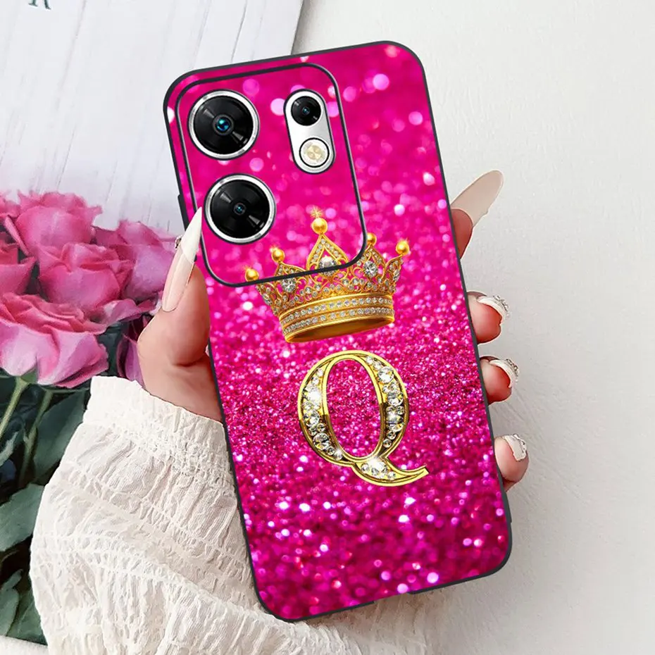 Funda de teléfono con letras a la moda para Infinix Zero 30 4G 5G, fundas de silicona negras de TPU suave para Infinix Zero30 X6731 X6731B - imagen 4