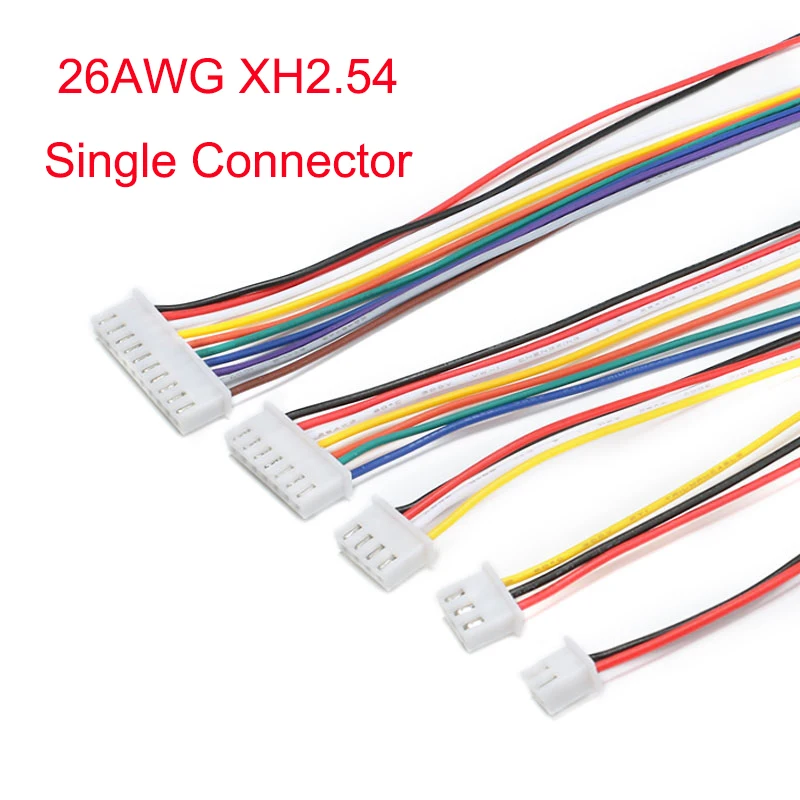 10 Uds 1,0 1,25 1,5 2,0 2,54 SH1.0MM/ZH1.5MM/XH2.54MM/PH2.0MM/1,25 MM conector macho con cable 2 pines/3/4/5/6/7/8/9/10 pines - imagen 5