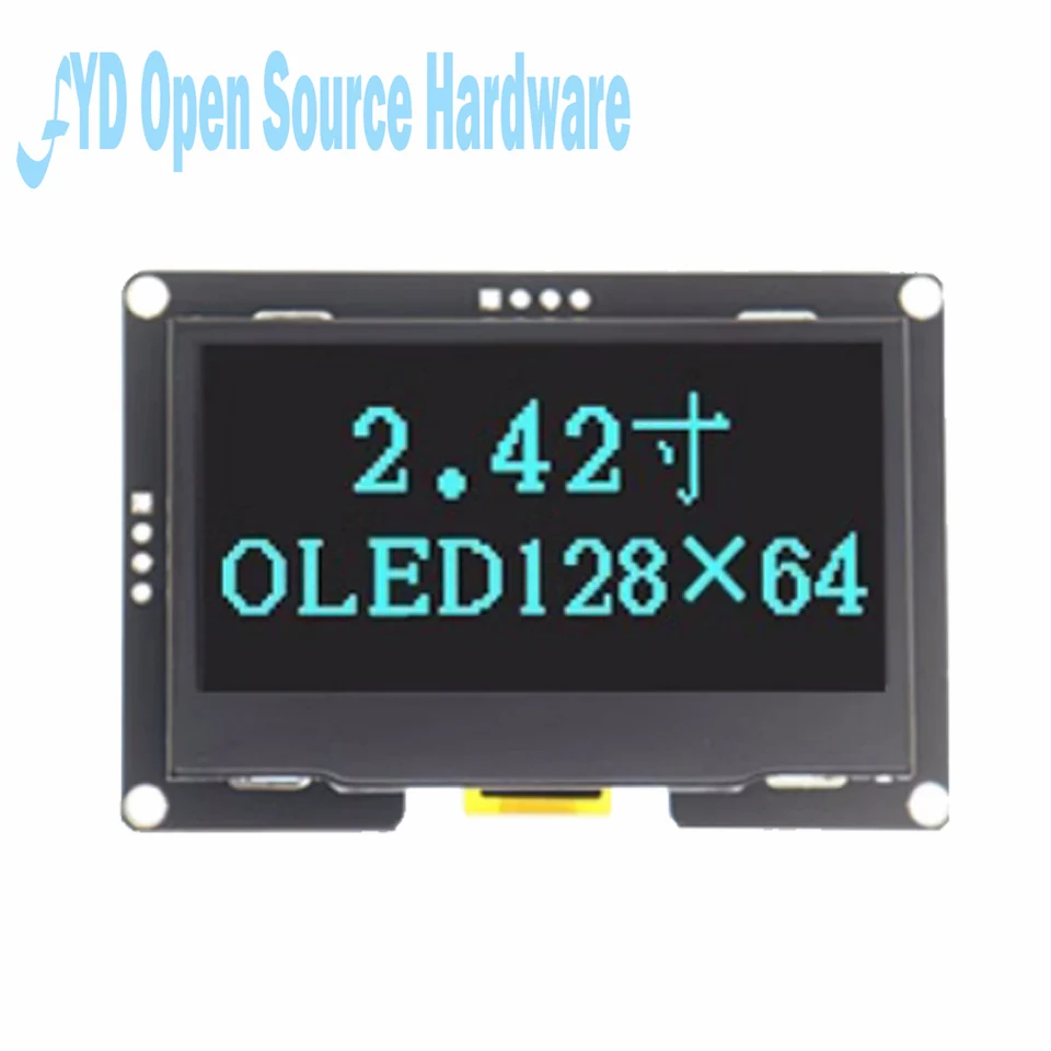 Módulo de pantalla OLED de 2,42 pulgadas, controlador 2,4x64, interfaz SSD1309, interfaz IIC de 4 pines - imagen 3