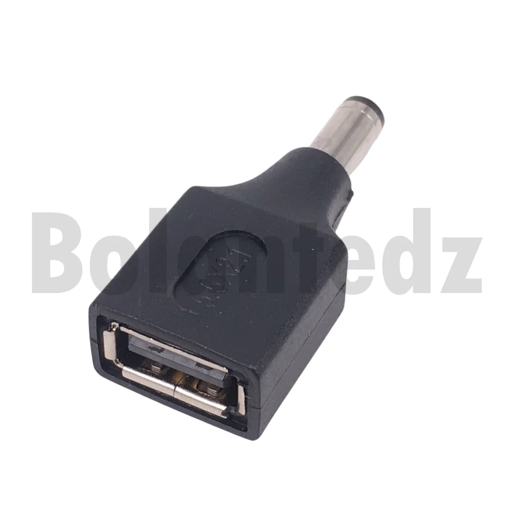 BolantedzUSB A a 5,5*2,1mm conector adaptador de conector CC para enrutador Mini ventilador altavoz DC 5,5x2,1mm macho a USB convertidor de enchufe de alimentación - imagen 4