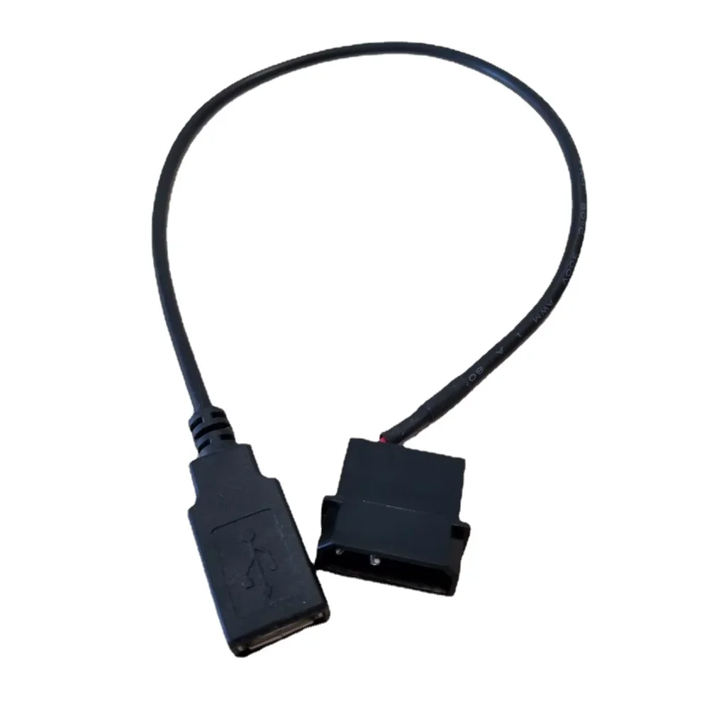 Cable Molex a USB A Hembra 5V 2Pin 35cm para PC - imagen 4