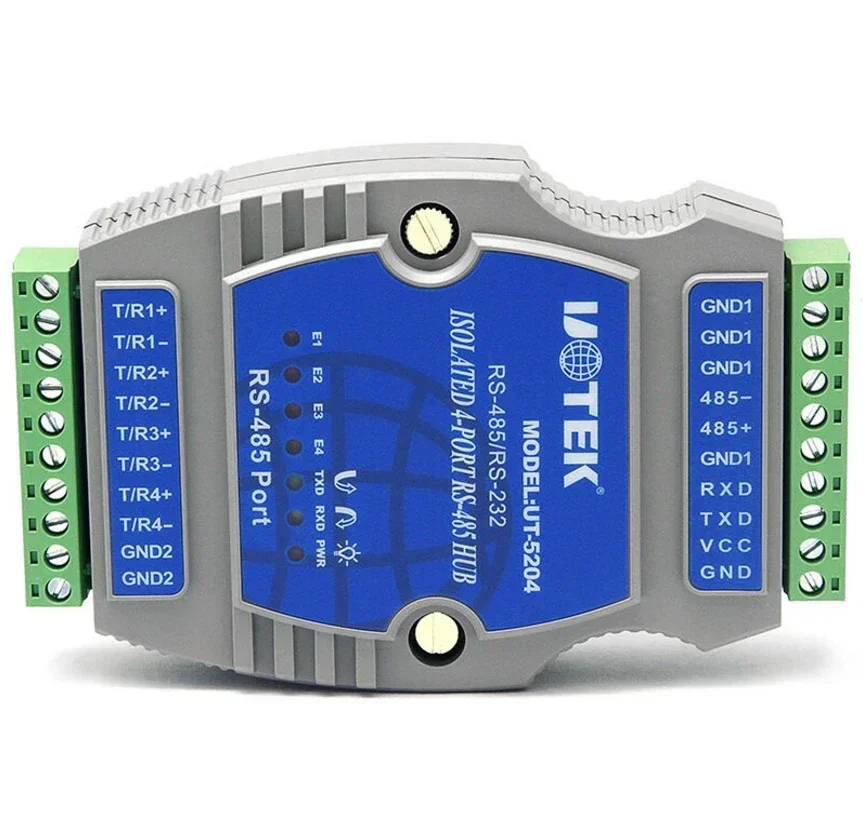 RS-232/RS-485 a 4 puertos RS-485 Hub (Rail Din) HUB RS485 de 4 puertos Instrucción Protección contra sobretensiones contra rayos de 600 W cada línea Aislado - imagen 2