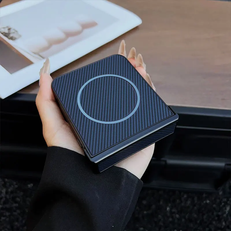 Carbon Fiber MagSafe Matte Phone Case for Motorola Razr 60 50 Ultra Razr + 2025 60Pro Shockproof Wireless Charging Hard Bumper - imagen 2