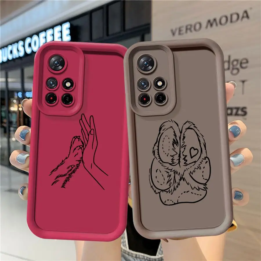 Funda para Xiaomi Redmi 10A 10C A2 A1 Plus 13C 14C A3 A5 9C 9A 12C 9T funda suave dibujos animados lindo gato garra