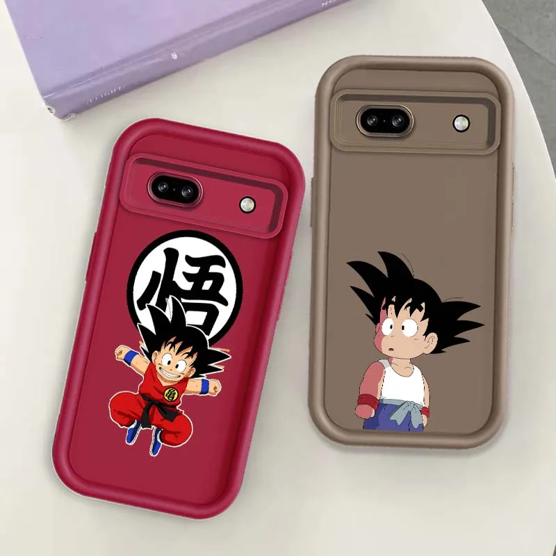 D-Dragon Ball dibujos animados Goku para Google Pixel 9 8 7 8A 7A Pro XL Eye Ladder funda de teléfono - imagen 2