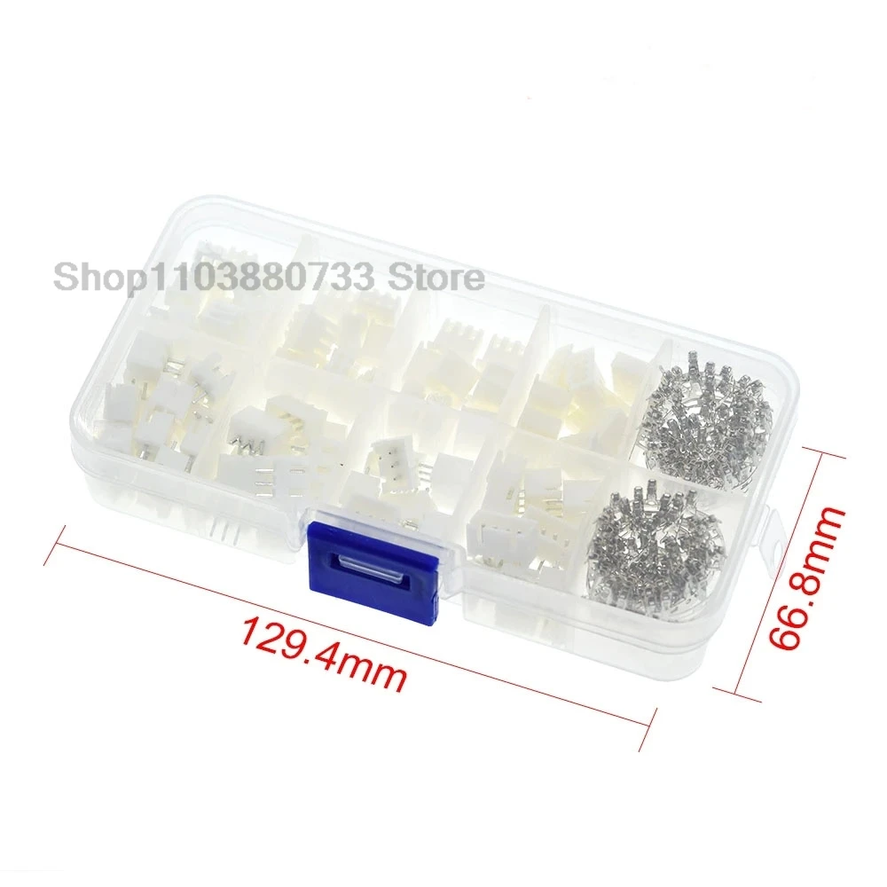 XH2.54mm 2P 3P 4P Kit de terminales de paso carcasa conector JST conector de pines conectores de cable adaptador XH Kits 250 Uds - imagen 2