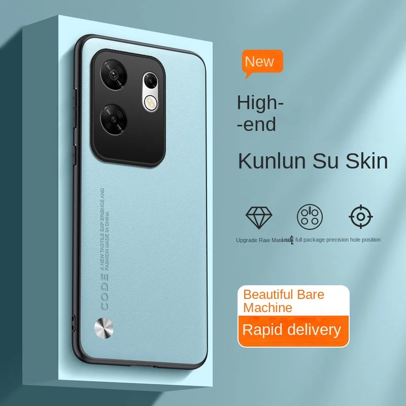 Para Infinix Zero 30 funda protectora trasera de cuero vegano suave para Infinix Zero30 5G 4G funda completa para teléfono - imagen 2